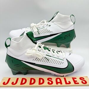 Nike Vapor Edge Pro 360 2 Football Cleats White Green FQ4044-101 Men's Sz 12